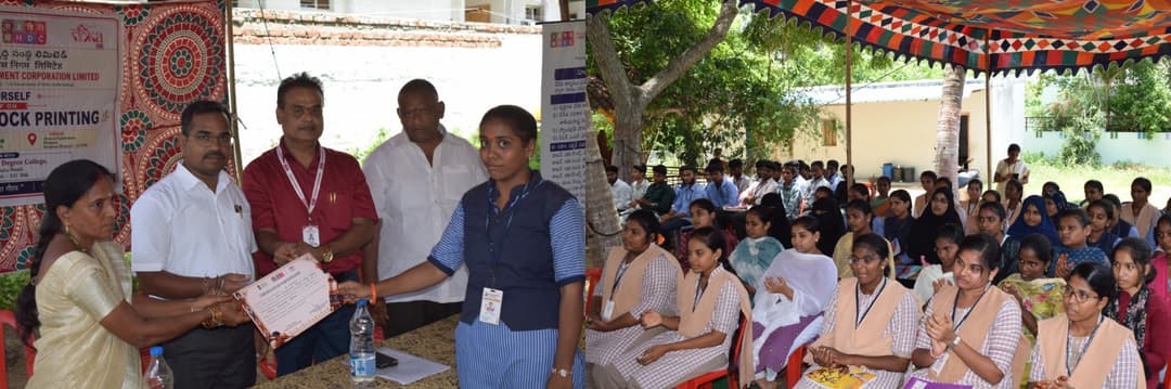 Regional Office Hyderabad organized a DIY Workshop at Jhansi Kalamkari Work Shed  with participation of 60 students and other stakeholders. – Aug 2026