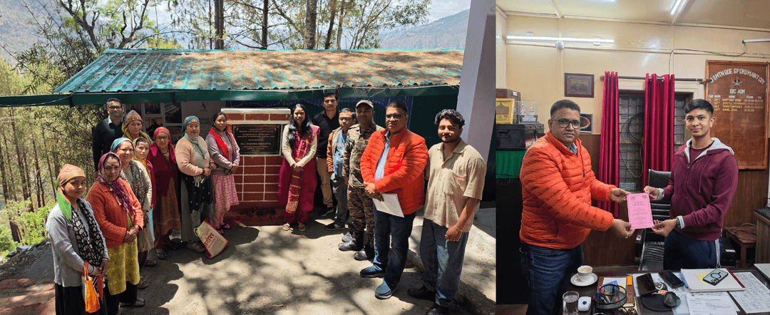 निति-माना गांव, चमोली जिले, उत्तराखंड के बुनकरों को RMSS के तहत यार्न पासबुक्स वितरण किए गए, वाराणसी RO द्वारा, उनके आजीविका गतिविधियों को मजबूत करने के लिए भारतीय सेना के समर्थन के साथ - मई 2026।